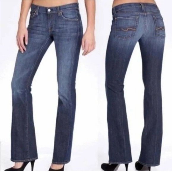 Jeans 7 For All Mankind Bootcut Denim  New York Size 29 Style U075080U - Picture 1 of 11